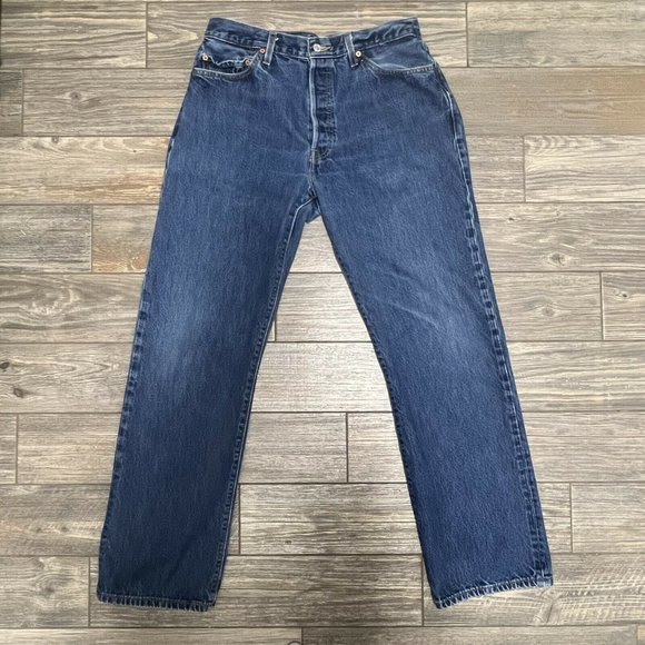 32X32 Levi's 501 Button Fly Denim Jeans Tag - 36X34 Actual - 32X32 Men's - Picture 10 of 10